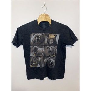 Apostasy T-Shirt Short Sleeve Black Bears with Bling XL